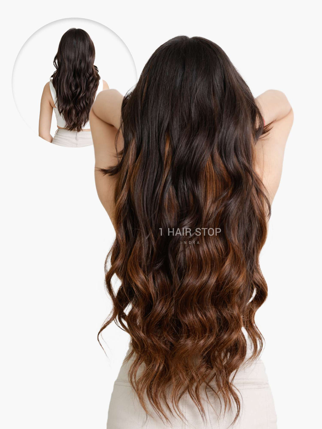 Honey Blend Seamless 7 Set Clip-in Extensions