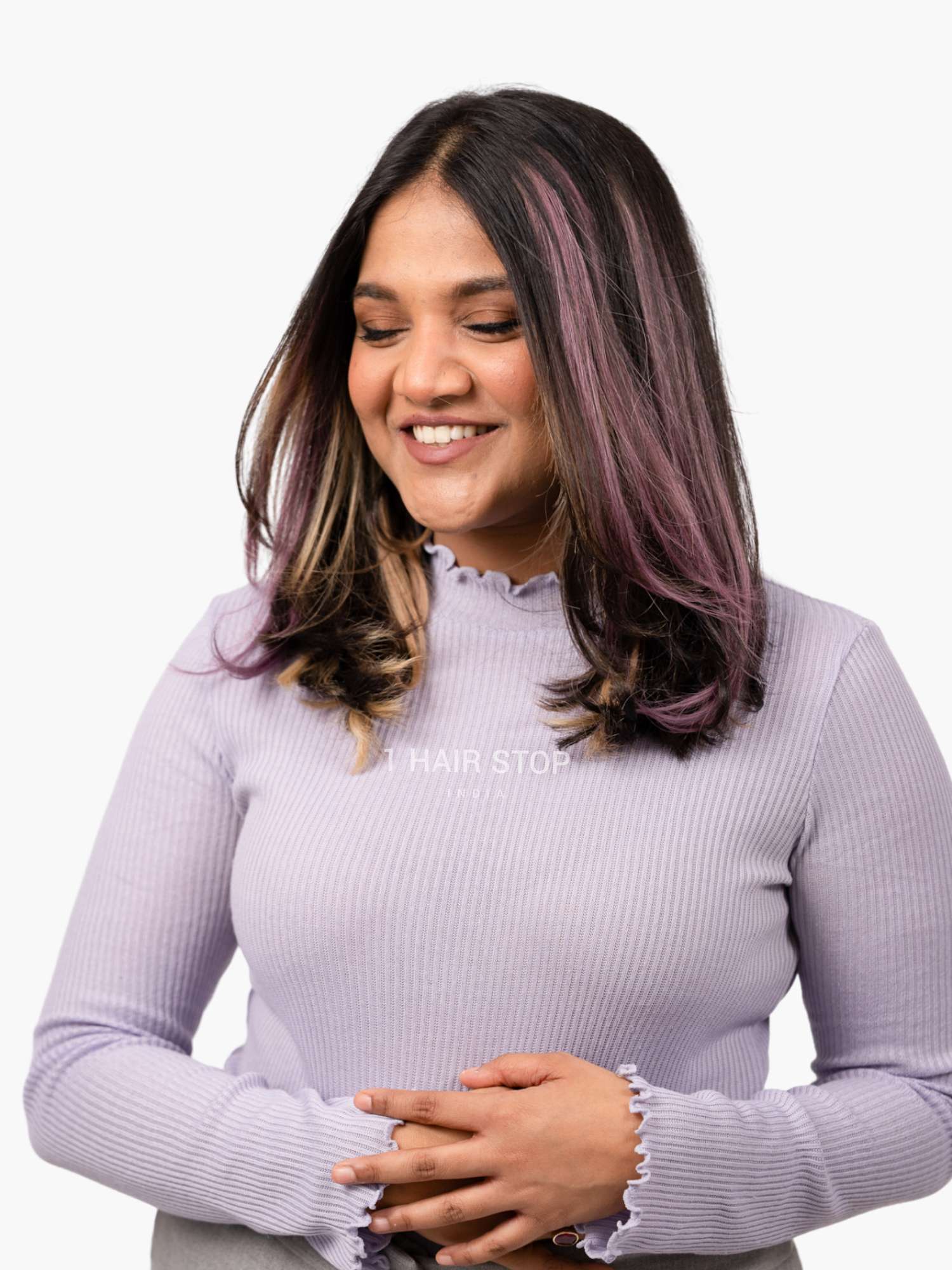 Ombré Lavender Streaks