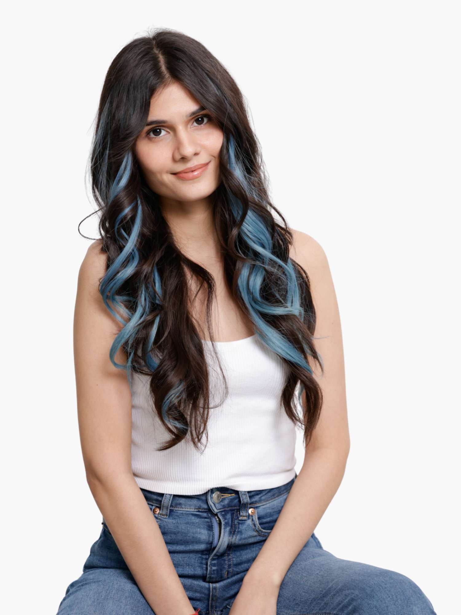 Ombré Persian Blue Streaks