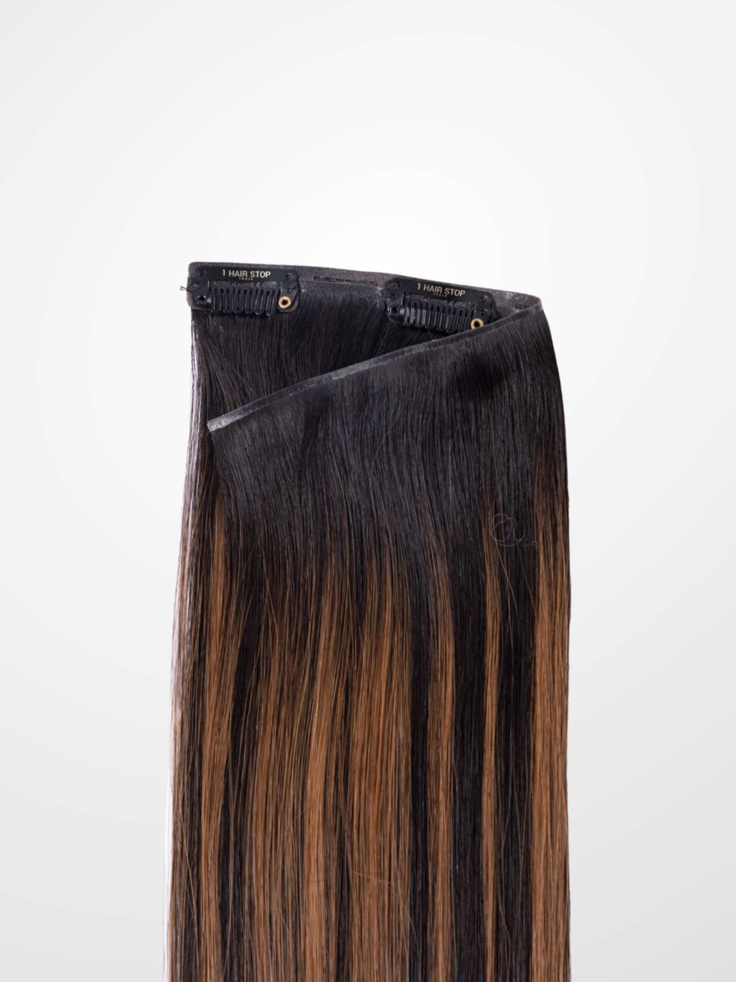 Mocha Brown Balayage Seamless 7 Set Clip-in Extensions