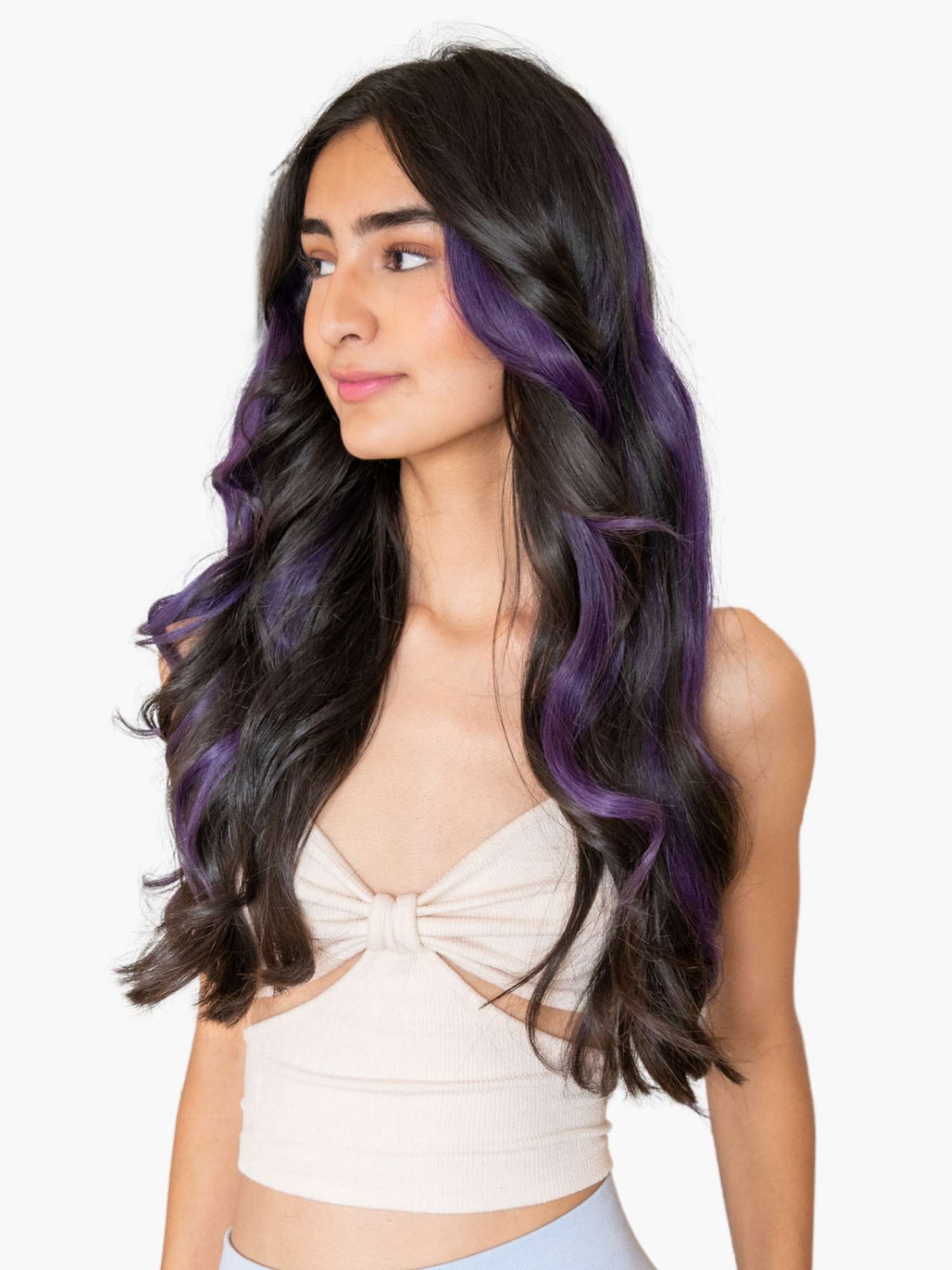 Vibrant Purple Streaks