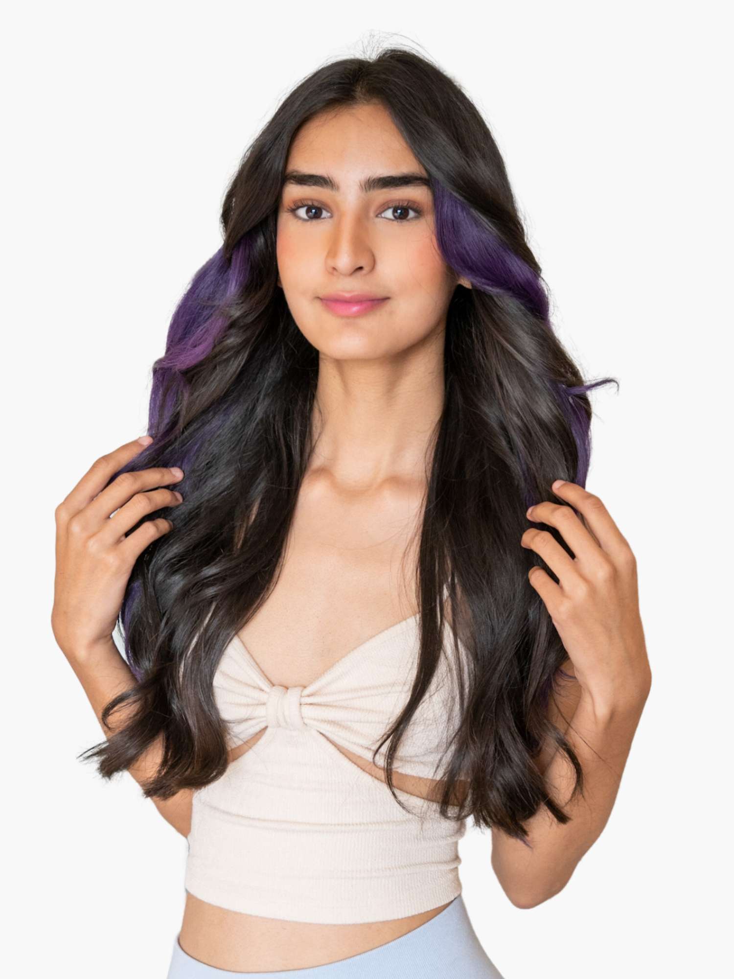 Vibrant Purple Streaks