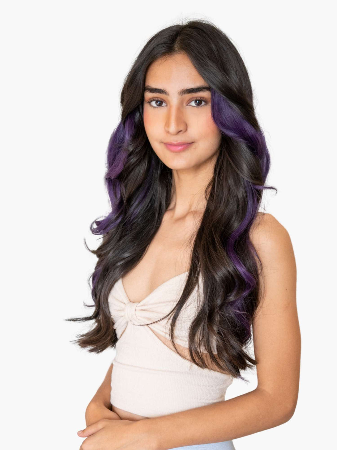 Vibrant Purple Streaks