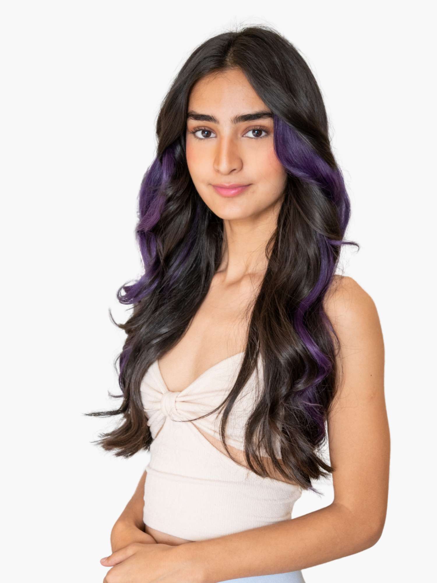 Vibrant Purple Streaks