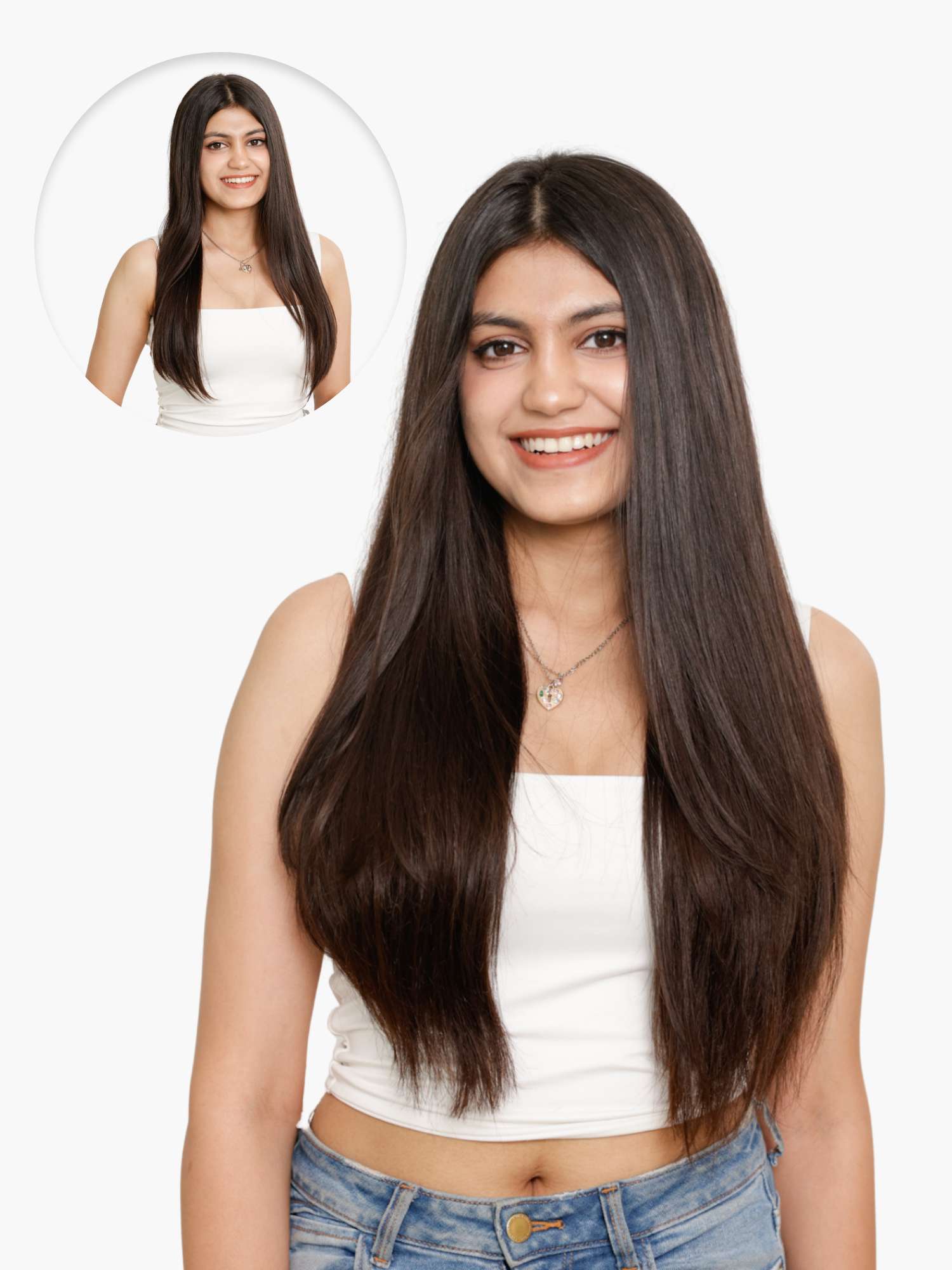 Seamless 7 Set Clip-in Extensions - Straight