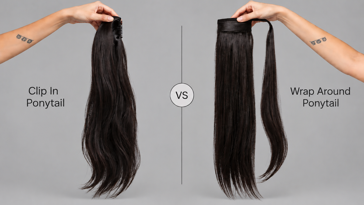 Clip-In vs Wrap-Around Ponytail Extensions