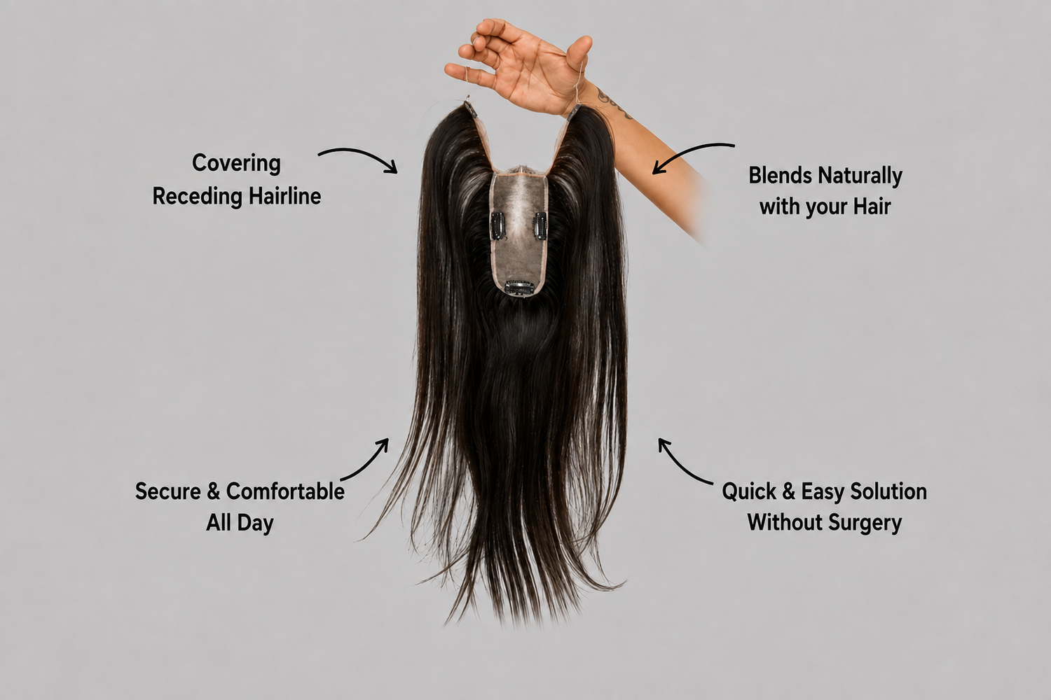 Cover a Receding Hairline Without Surgery