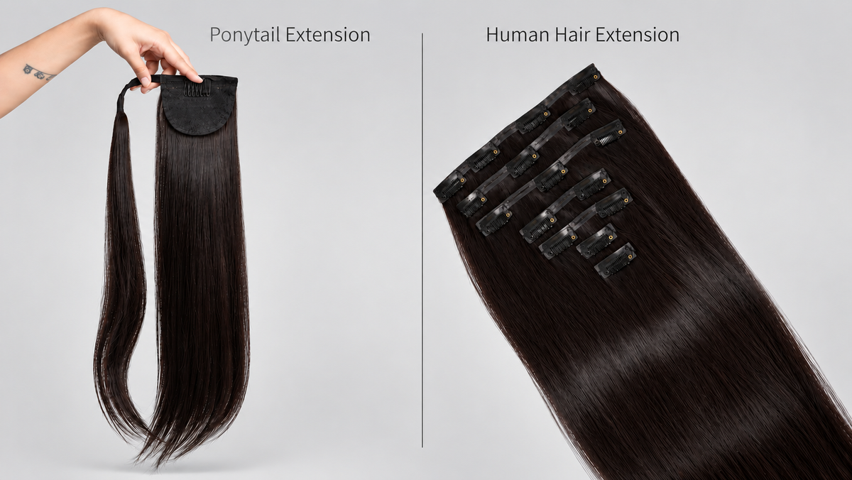 Ponytail Extension vs Hair Extensions