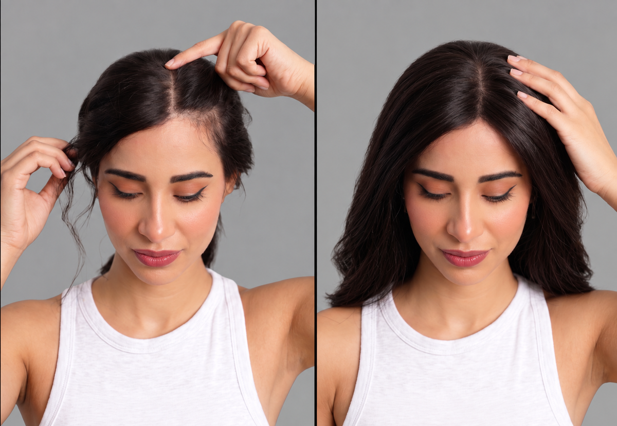 Receding Before After