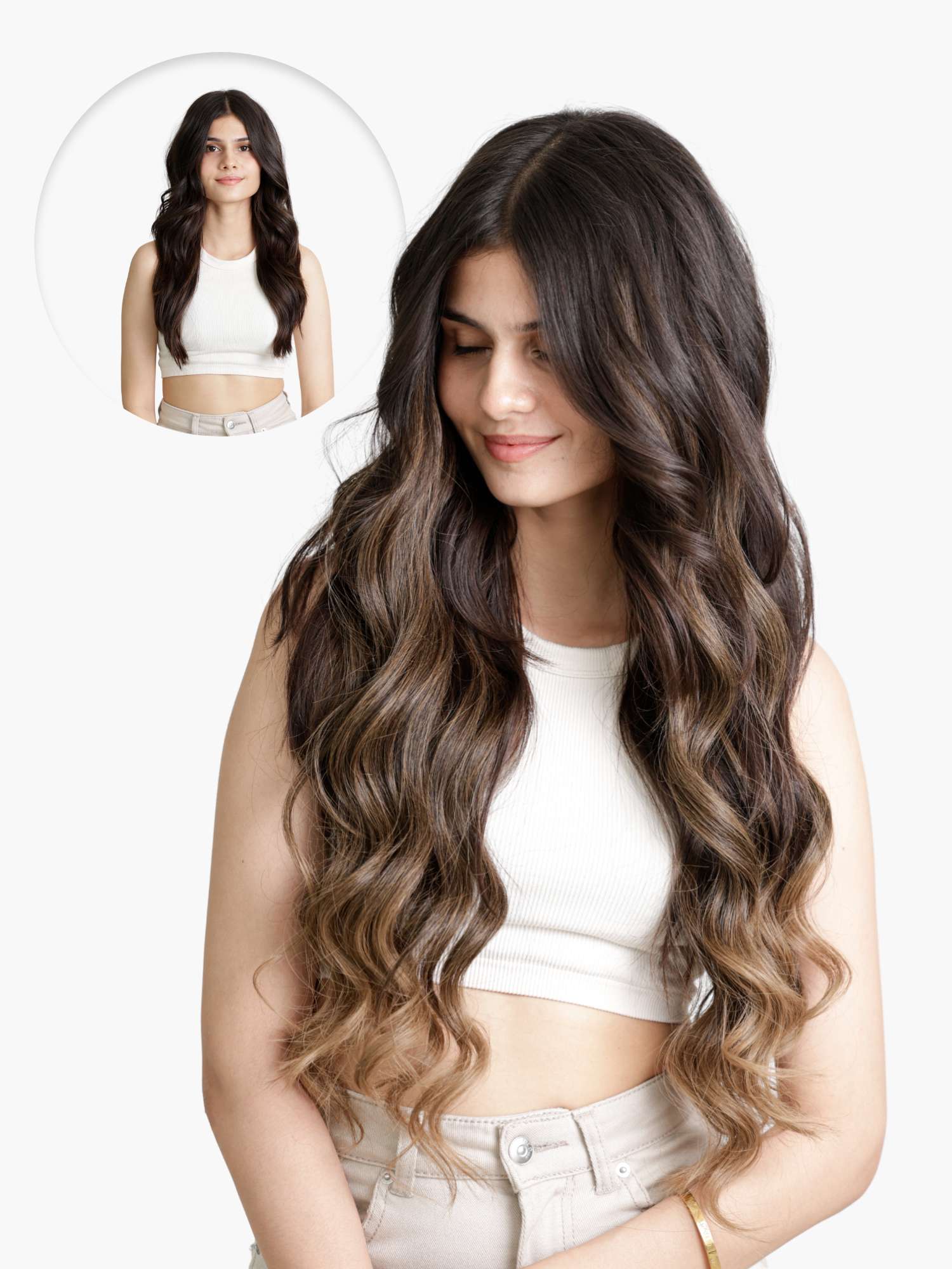 Ash Bronde Blend Seamless 7 Set Clip-in Extensions